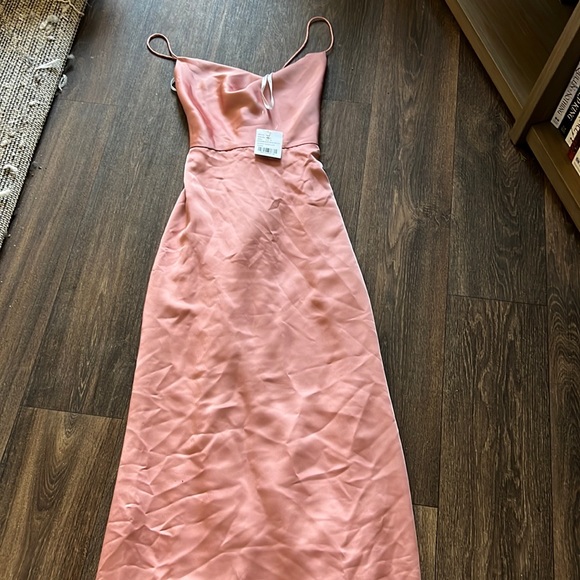 Charmeuse Cowl Neck Dress - Picture 3 of 8